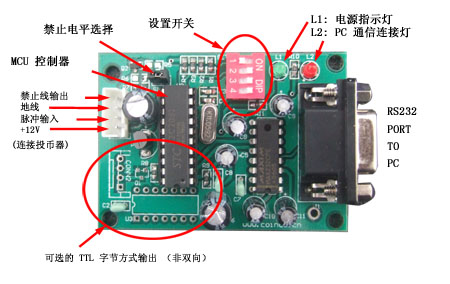 WF-700B 投币电脑转接板
